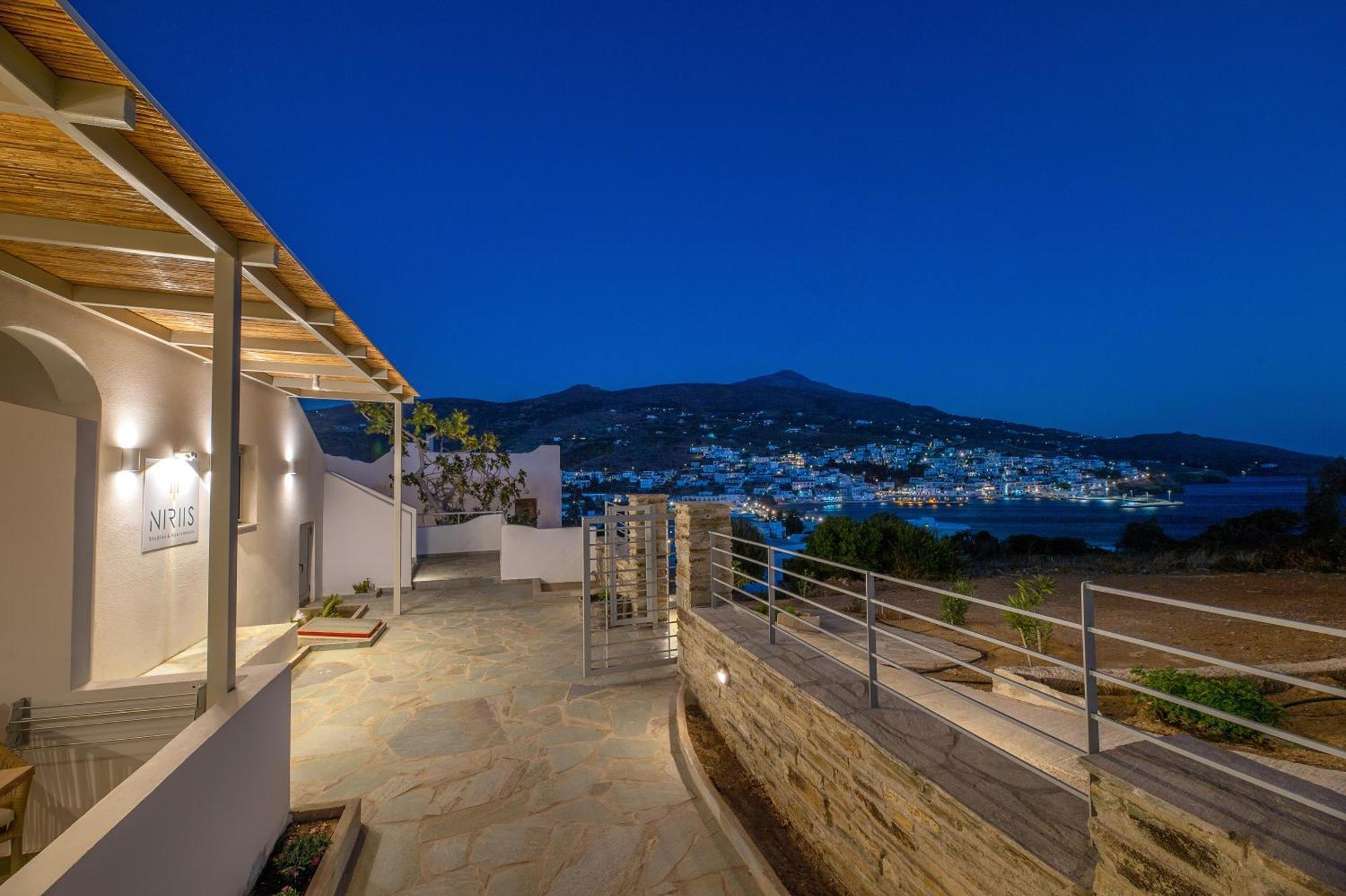 Niriis Sea View Studio Melite Batsi Батси Экстерьер фото
